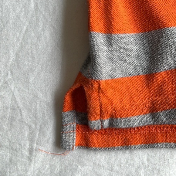 Children’s Place Boy’s Orange & Gray Polo Size: Boy’s 7/8 - Picture 3 of 6